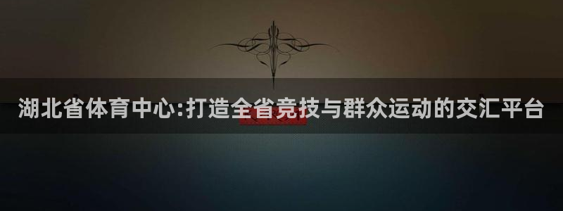 意昂4娱乐代理怎么样：湖北省体育中心:打造全省竞技与