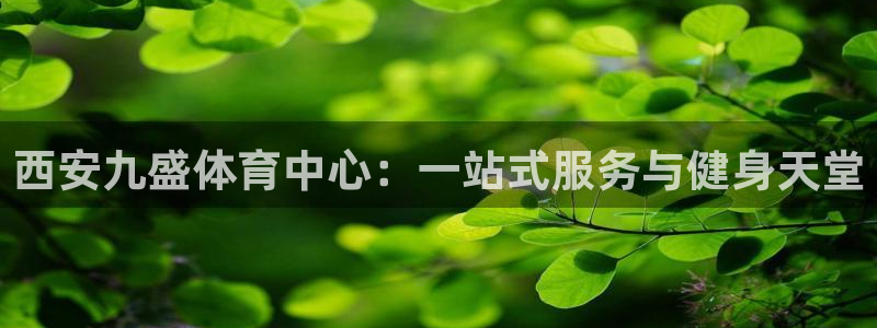 意昂体育4平台APP：西安九盛体育中心：一站式服务与