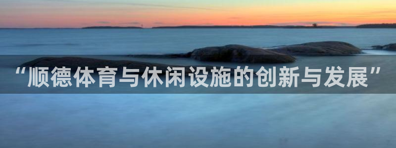 海南意昂体育4：“顺德体育与休闲设施的创新与发展”