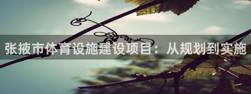 意昂体育4招商电话地址：张掖市体育设施建设项目：从规划到实施 